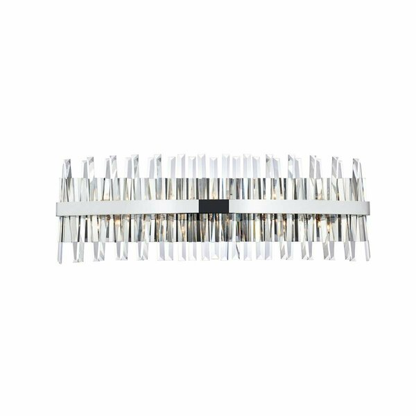 Lighting Business 36 in. Serephina Crystal Bath Sconce Chrome LI2956497